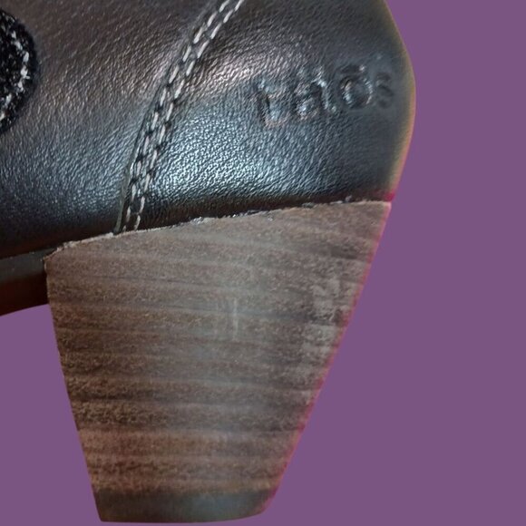 Taos Angel Mary Jane Black Leather With Strap Size 8 - Picture 5 of 16